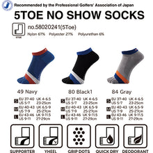 将图片加载到图库查看器,Dmyth Premium Support Socks 5ToeNoShow Stripe