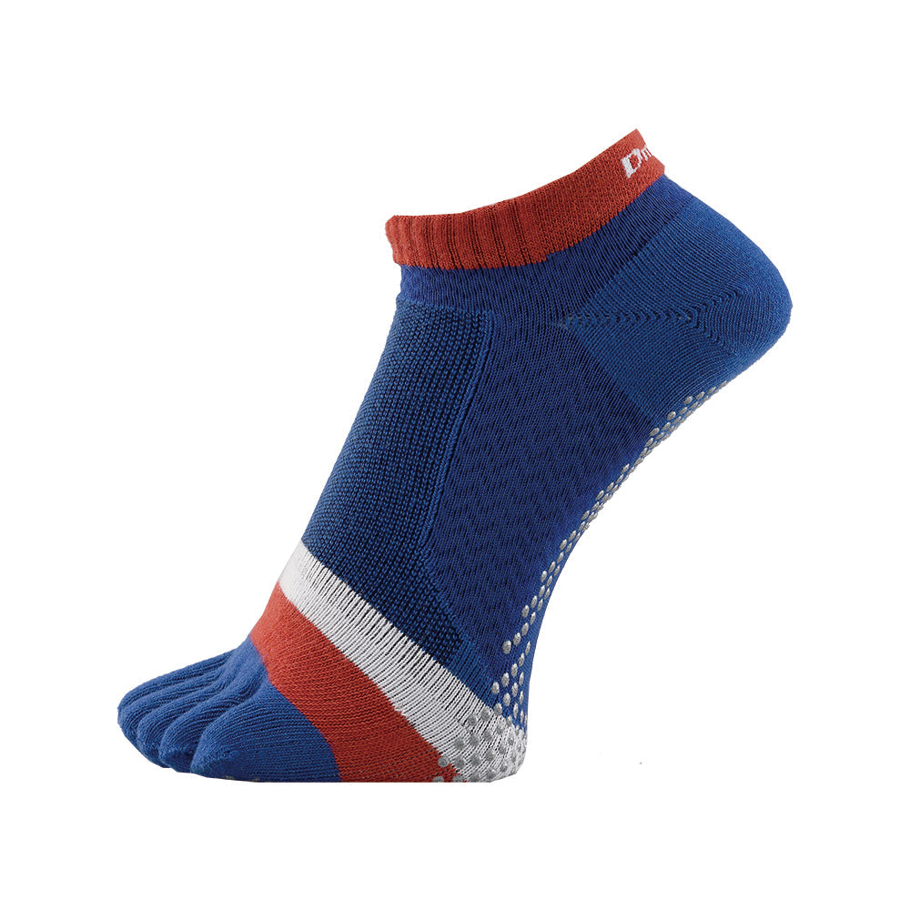 Dmyth Premium Support Socks 5ToeNoShow Stripe