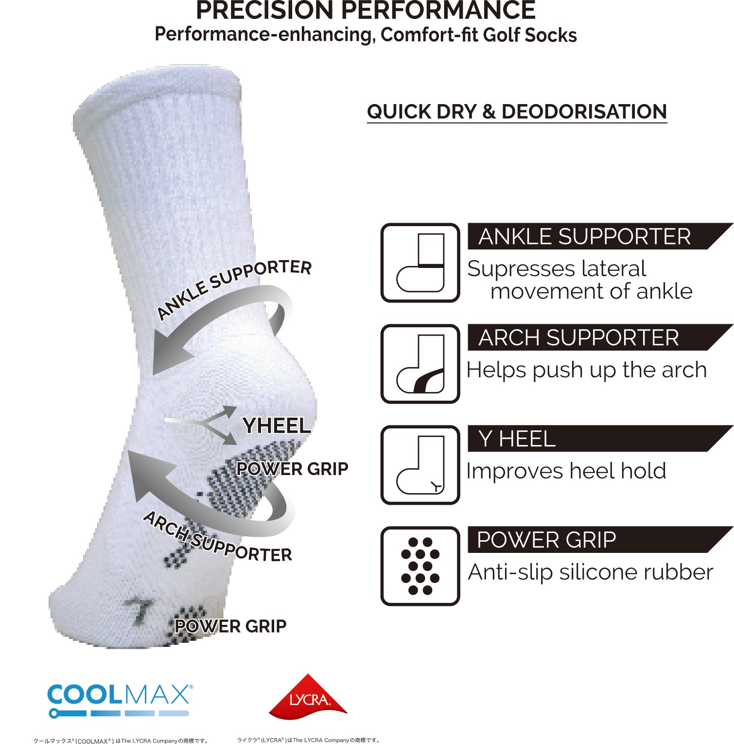 Dmyth Premium Support Socks  Crew Line