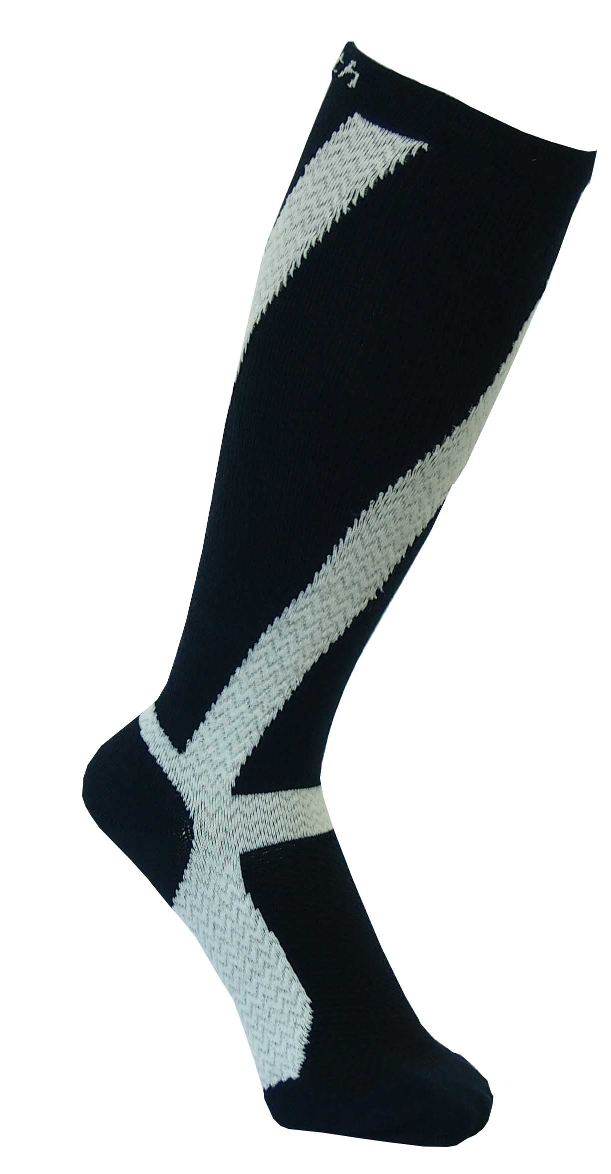 Round-Toe Arch & Calf Support High Socks