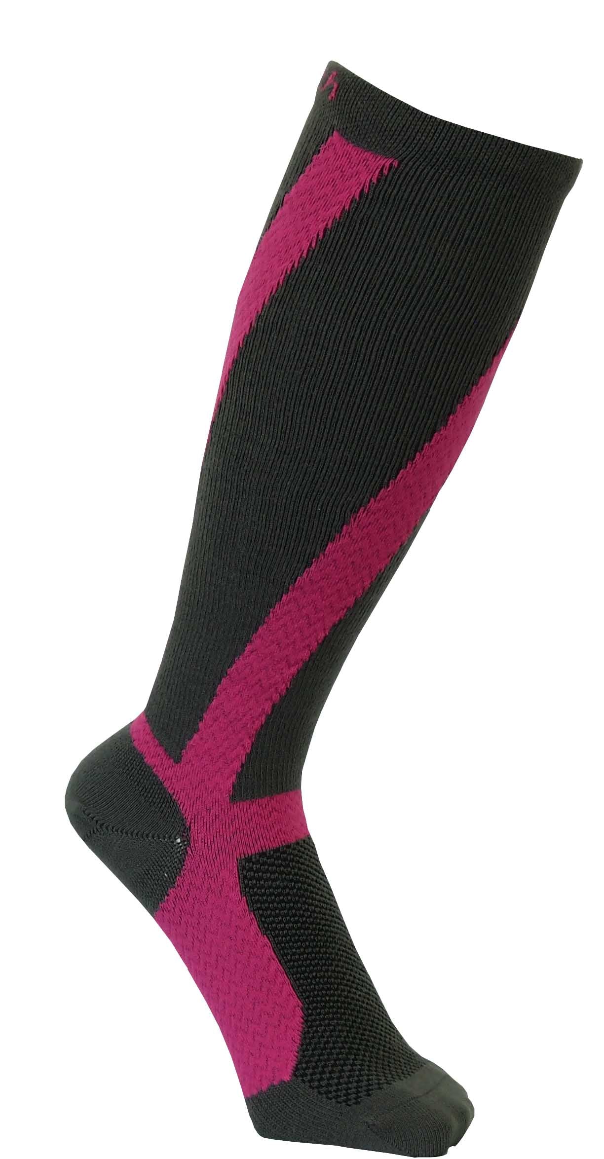 Round-Toe Arch & Calf Support High Socks