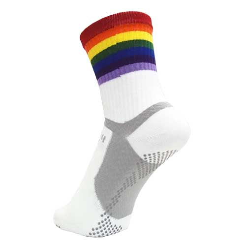 Five-Toe Arch Support Socks Rainbow Pattern (Middle Length) [Type 1]