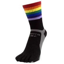 将图片加载到图库查看器，Five-Toe Arch Support Socks Rainbow Pattern (Middle Length) [Type 1]
