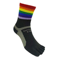 将图片加载到图库查看器，Five-Toe Arch Support Socks Rainbow Pattern (Middle Length) [Type 1]
